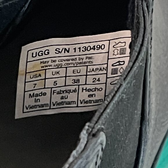 New UGG Merina 7 Boots Bootie Black Emerald Green Platform Ankle - Picture 13 of 16